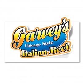 Logo Branded Custom Printed 6 Mil Pressure Sensitive White Vinyl Wall Cling  Logo Branded Custom Printed 6 Mil Pressure Sensitive White Vinyl Wall Cling