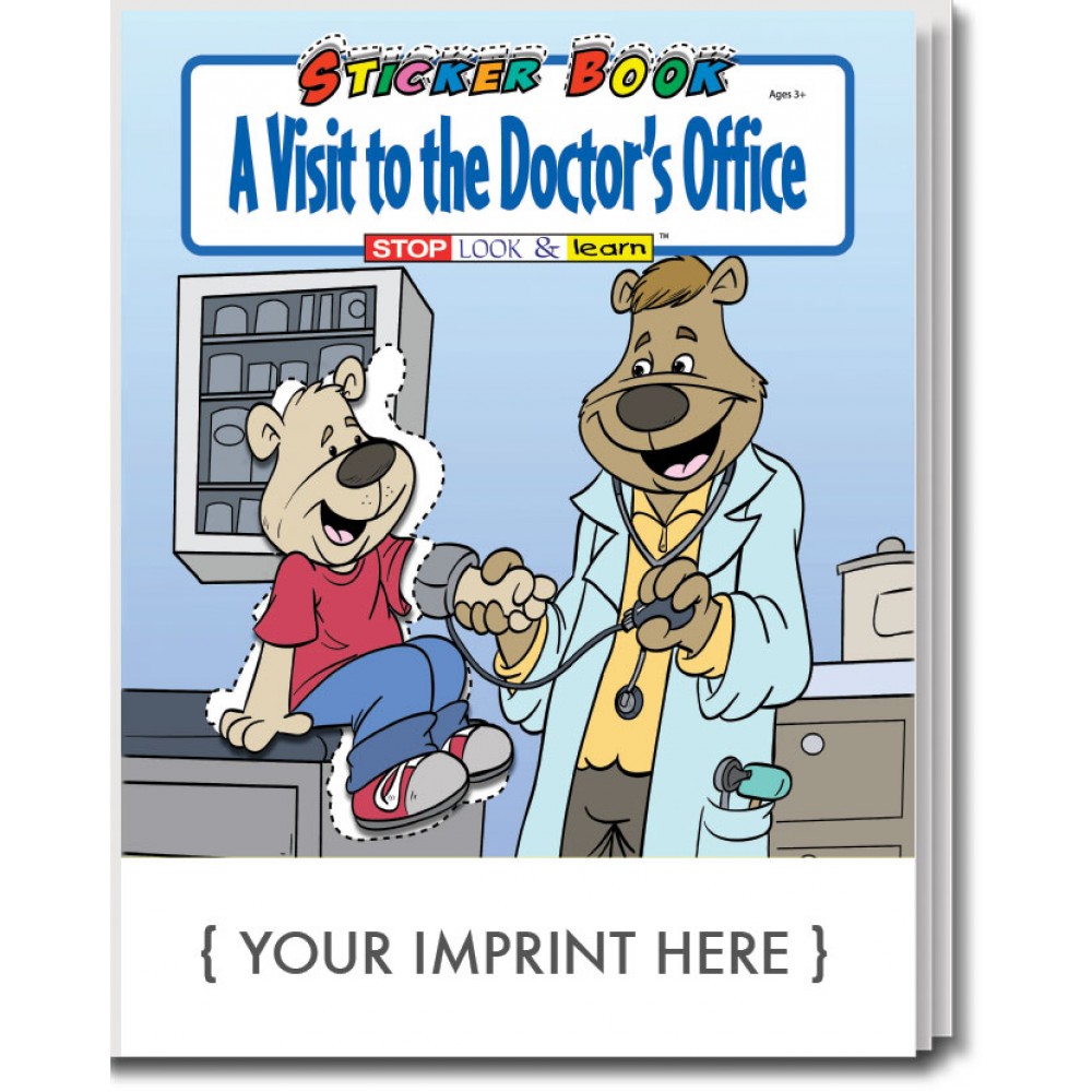 A Visit to the Doctor's Office Sticker Book with Logo