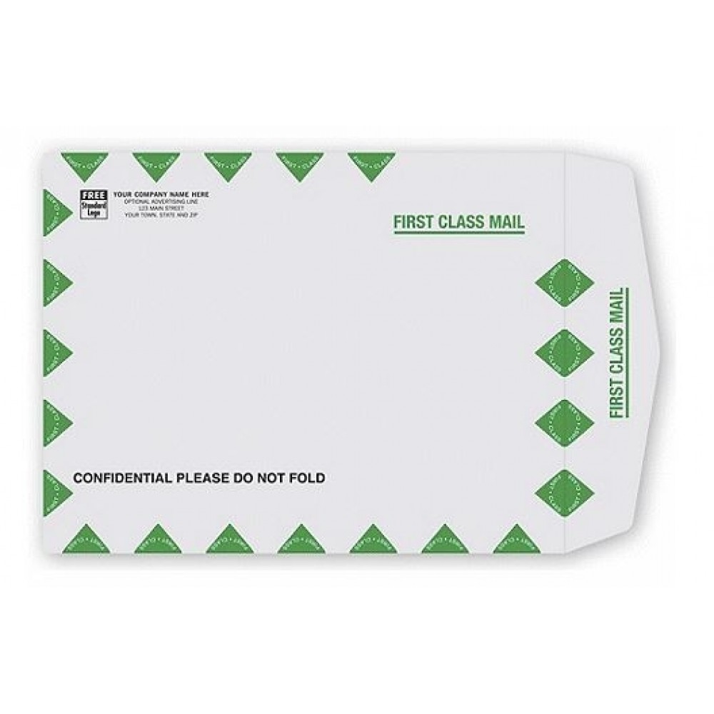 First Class Mail Gray Kraft Mailing Envelope (Open Top) Logo Printed First Class Mail Gray Kraft Mailing Envelope (Open Top) Logo Printed