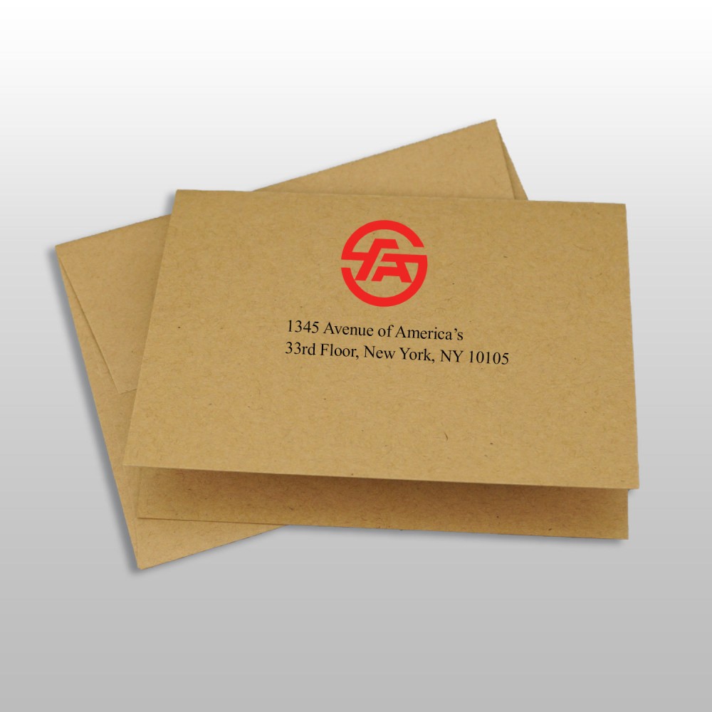 9.5" X 4.125" #10 70lb 4:0 Premium Uncoated Text Envelope Custom Imprinted