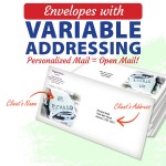 Logo Printed Variable Data Envelopes - 24# - Digital #10