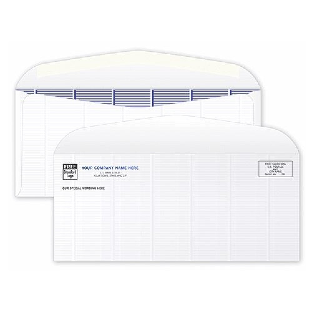 #10 Standard Confidential Security-Tint Envelope Branded