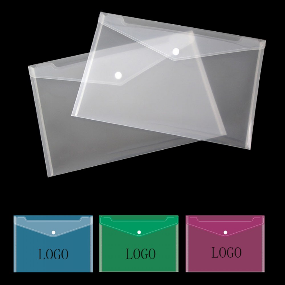 Plastic Snap Envelope (A4) Custom Imprinted Plastic Snap Envelope (A4) Custom Imprinted