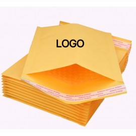 Kraft Yellow Bubble Mailer Bag with Logo