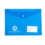 Promotional A4 Colorful Transparent Document Folders with pouch and label