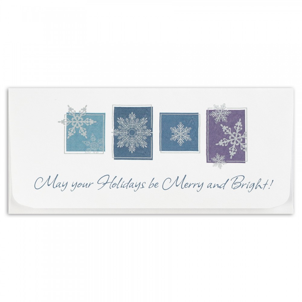 Branded Snowflake Windows Currency Envelope (Snow Flakes) Branded Snowflake Windows Currency Envelope (Snow Flakes)