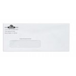Full Color #10 White Wove Business Envelopes w/Security Tint Poly Window Branded