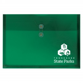 Logo Branded Side Open Legal Size Envelope w/String Tie & Gusset  Logo Branded Side Open Legal Size Envelope w/String Tie & Gusset
