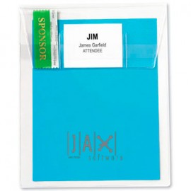 Promotional Vinyl Vertical Registration Envelope (1-Color Imprint)