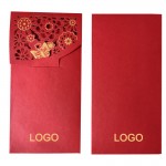 Red Gift Envelope w/Gold Stamp Butterfly with Logo