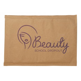 One Color Natural Paper Bubble Mailer 7.25" X 12" with Logo  One Color Natural Paper Bubble Mailer 7.25" X 12" with Logo