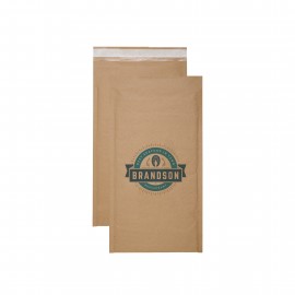 Natural Kraft Padded Mailer with Full Color Digital Print - (7.25 x 12) with Logo