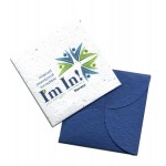 Small Ultimate Pouch - Seeded Paper Envelope w/Interlocking Flaps Branded