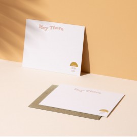 FLAT LETTERPRESS CARD - 4.25 X 5.5 Envelop with Logo