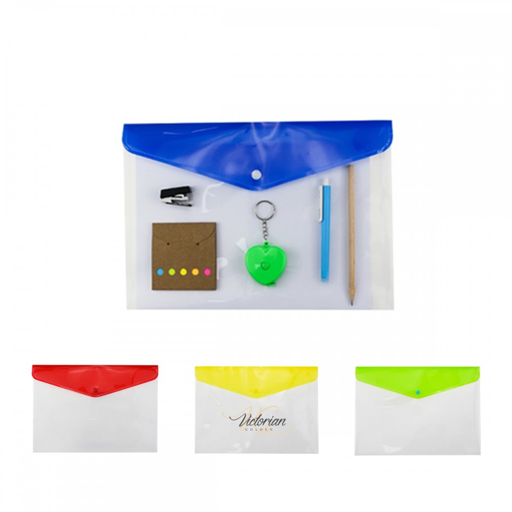 Customized A4 Colorful Transparent Horizontal File Bag (Economy Shipping)