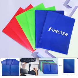 Custom Basics Plastic Pocket Folder W/3 Hole