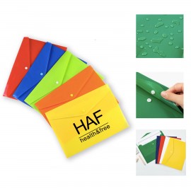 Clear Plastic Envelope File Pocket with Logo