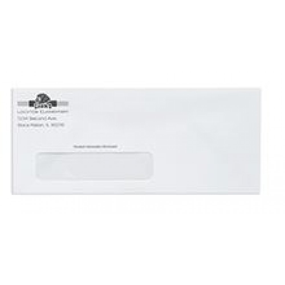 Spot Color Standard Gum Flap Business Envelopes w/Poly Window Custom Imprinted Spot Color Standard Gum Flap Business Envelopes w/Poly Window Custom Imprinted