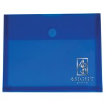 Side Open Envelope w/Touch Closure & 1-1/8" Gusset Logo Printed