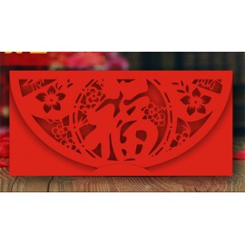Customized Chinese New Year Hollowed-Out Red Envelope