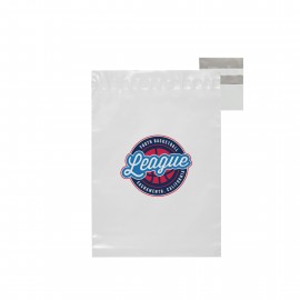 Logo Branded White Poly Mailer Envelope with Full Color Digital Print - 2.5 mil. (10 x 12 + 2" lip)  Logo Branded White Poly Mailer Envelope with Full Color Digital Print - 2.5 mil. (10 x 12 + 2" lip)