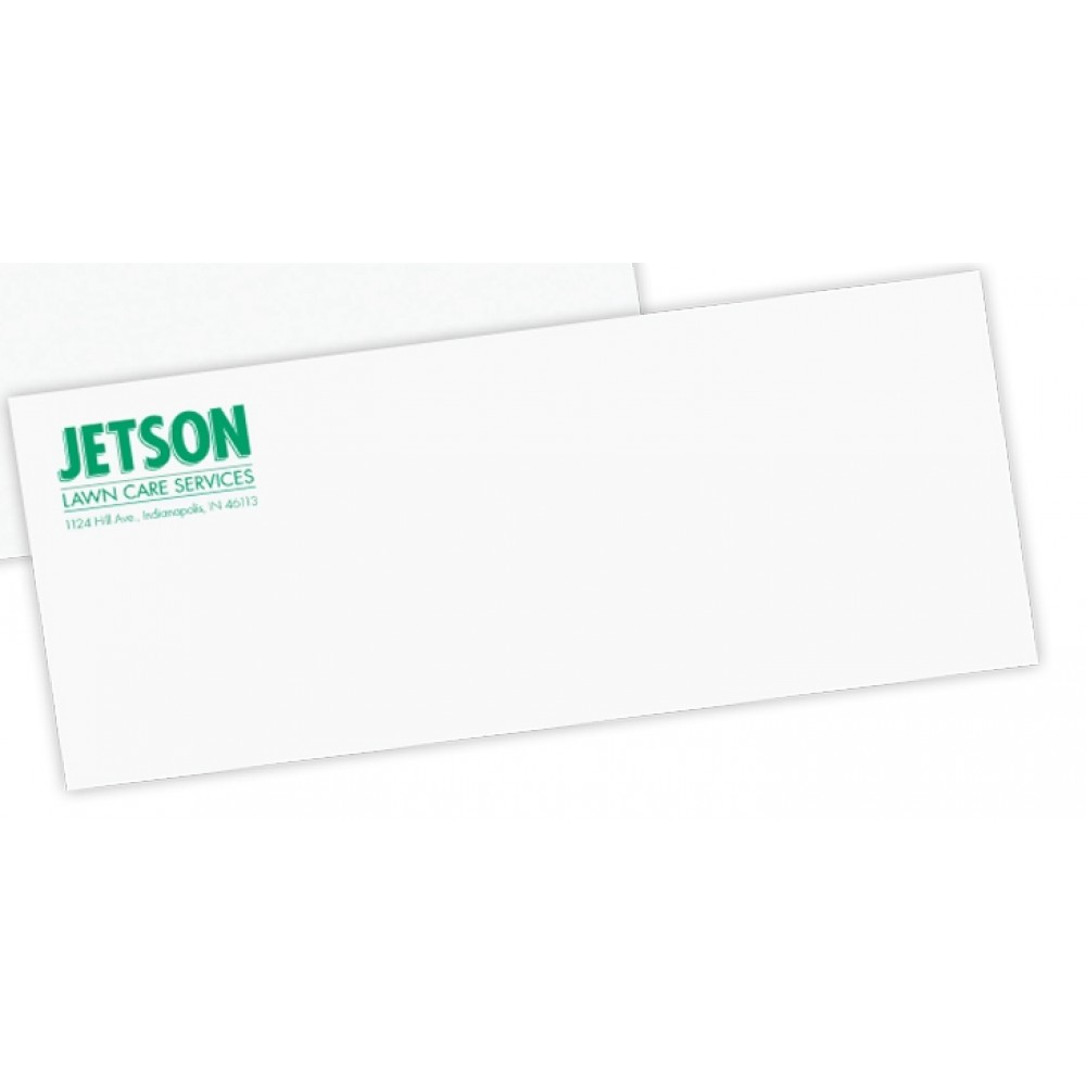 Branded 24 lb. Spot Color Flat Print #10 White Wove Stationery Envelopes Branded 24 lb. Spot Color Flat Print #10 White Wove Stationery Envelopes