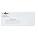 Branded Full Color Standard Gum Flap Business Envelopes w/Security Tint Poly Window