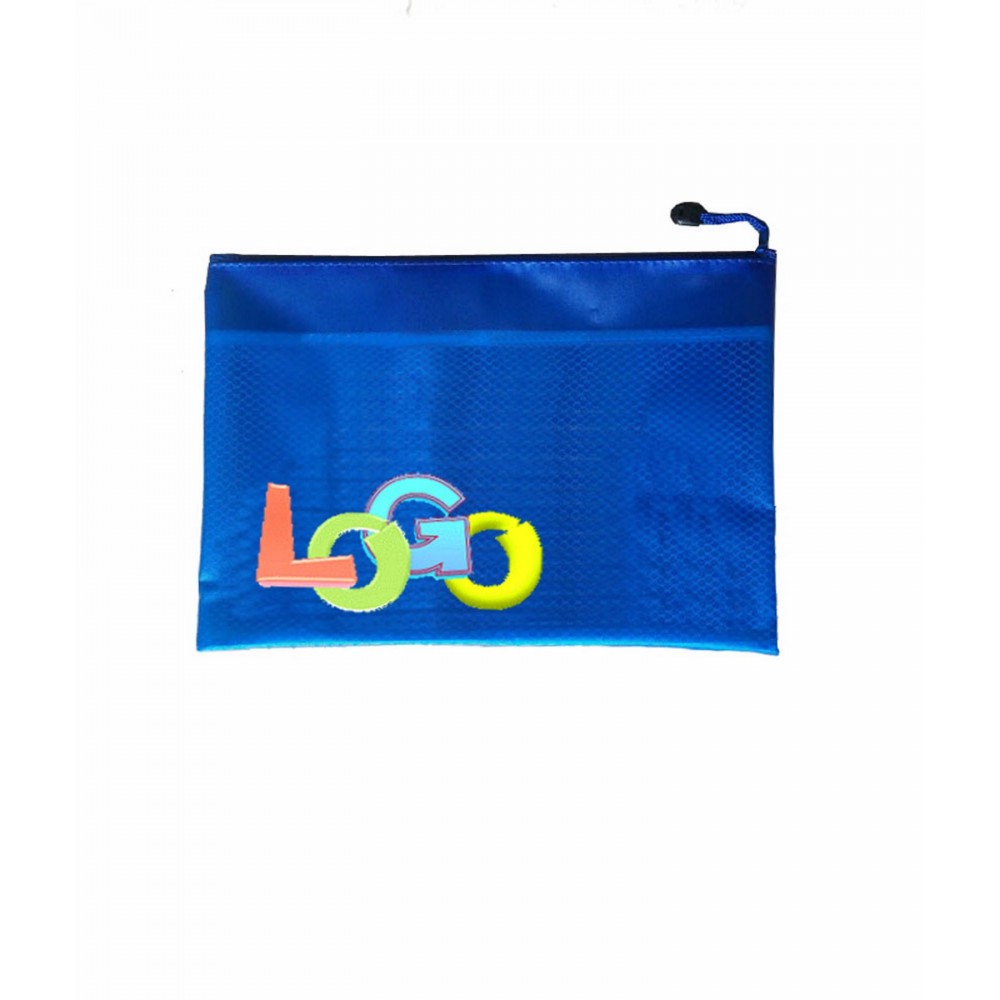 Personalized PVC File Zipper Bag with Mesh Interlayer/Pencil Case /Document Folder Personalized PVC File Zipper Bag with Mesh Interlayer/Pencil Case /Document Folder