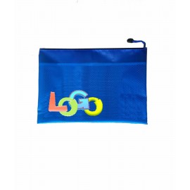 Personalized PVC File Zipper Bag with Mesh Interlayer/Pencil Case /Document Folder