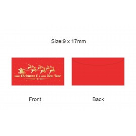 Custom Reindeer Christmas Red Envelope