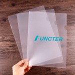 Plastic Folders for Document, Letter Size File Folder ( Transparent ) with Logo