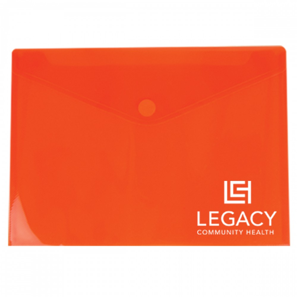 Side Open Envelope w/Touch Closure with Logo