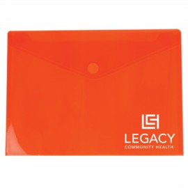 Side Open Envelope w/Touch Closure with Logo  Side Open Envelope w/Touch Closure with Logo