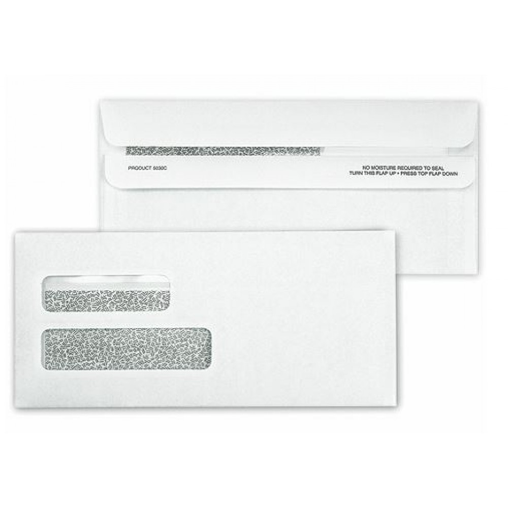 Confidential Large Self-Seal Dual-Window Envelope (Imprinted) Logo Printed Confidential Large Self-Seal Dual-Window Envelope (Imprinted) Logo Printed