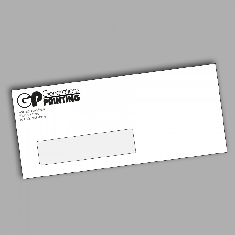 #10 Window Envelopes - One Color with Logo