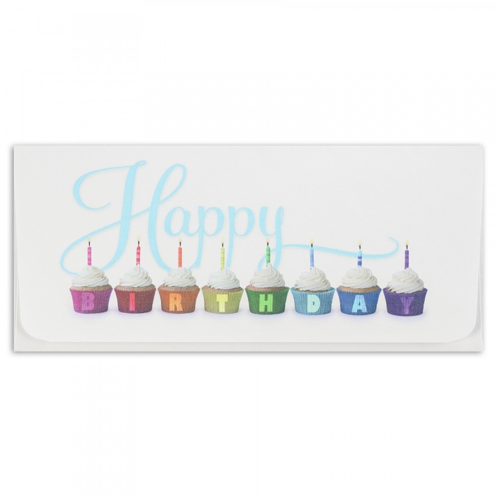 Birthday Cupcakes Currency Envelope Branded Birthday Cupcakes Currency Envelope Branded