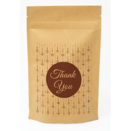 Holiday Red Predesigned Kraft Barrier Pouch 5" W x 8" H x 2.5" D with Logo  Holiday Red Predesigned Kraft Barrier Pouch 5" W x 8" H x 2.5" D with Logo