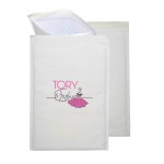 White Kraft Padded Mailer Evelope with Full Color Digital Print - (10.5 x 16) with Logo