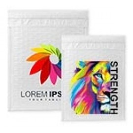 Logo Branded 3/16" Premium UV Imprinted Poly Bubble Self Seal Mailer Envelope (10.5"x15")