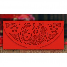 Hollowed-Out Red Envelope with Logo