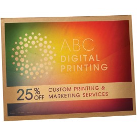 Full Color Natural Paper Bubble Mailer 9.5" X 14.5" with Logo