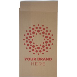 Logo Branded Dura-Bag One Color Expandable Paper Mailer 10" W x 19" H x 3.75" D