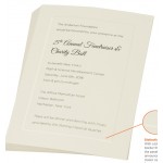 Card & Foldover Spot Color & Foil Stamped Announcements (6 or 7 Baronial) Logo Printed
