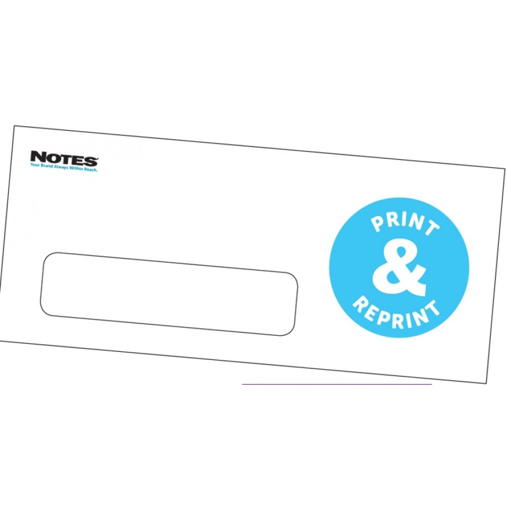 24# White Wove #11 Window Envelope w/Blue Tint Custom Imprinted 24# White Wove #11 Window Envelope w/Blue Tint Custom Imprinted