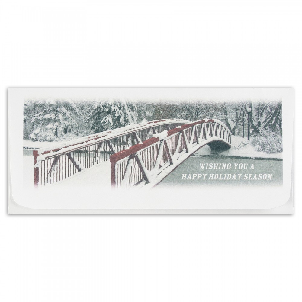 Branded Red Bridge Currency Envelope (Bridge over Water) Branded Red Bridge Currency Envelope (Bridge over Water)