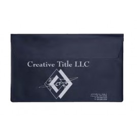 Logo Branded Heat Sealed Vinyl Envelope w/ Flap
