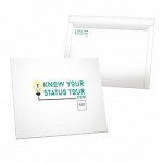 Economy Custom Envelope (12.5" X 10") *Includes Full Color Imprints W/ High Gloss Finish with Logo