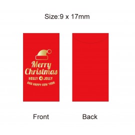 Logo Branded Merry Christmas Red Envelope