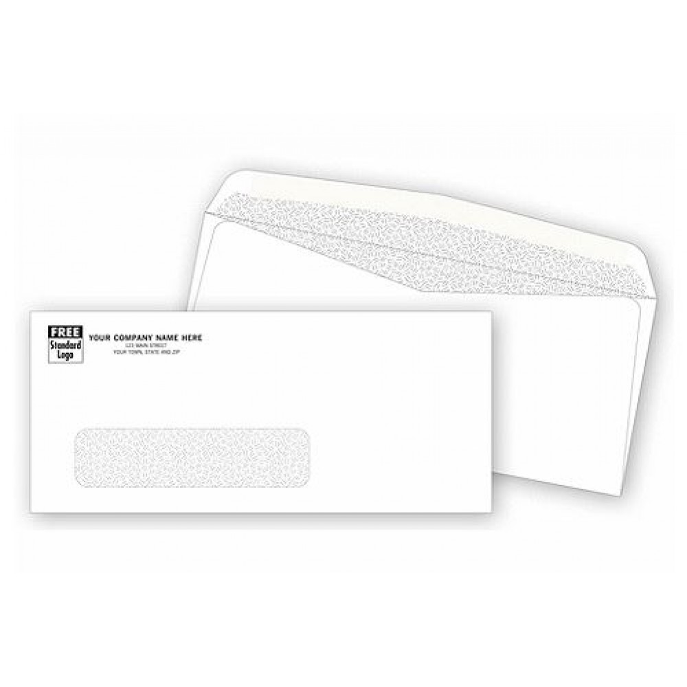 #9 Confidential Single Window Envelope Logo Printed #9 Confidential Single Window Envelope Logo Printed