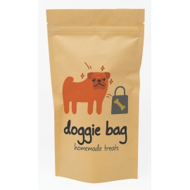 Full Color Stand Up Kraft Barrier Pouch 6" W x 11" H x 3" D with Logo